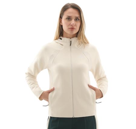 Puma Evostrıpe Full-Zip Hoodie Kadın Ceket Krem Puma Evostrıpe Full-Zip Hoodie Kadın Ceket Krem