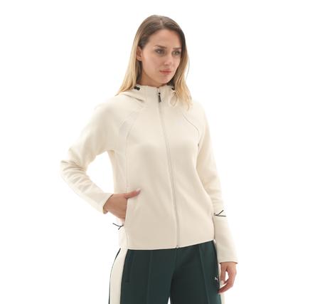 Puma Evostrıpe Full-Zip Hoodie Kadın Ceket Krem