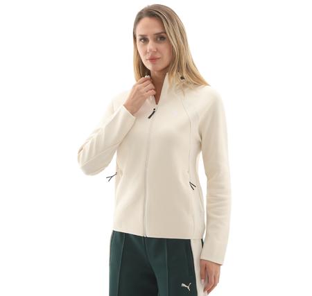 Puma Evostrıpe Full-Zip Hoodie Kadın Ceket Krem