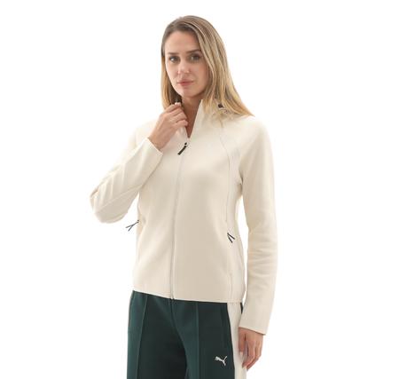 Puma Evostrıpe Full-Zip Hoodie Kadın Ceket Krem