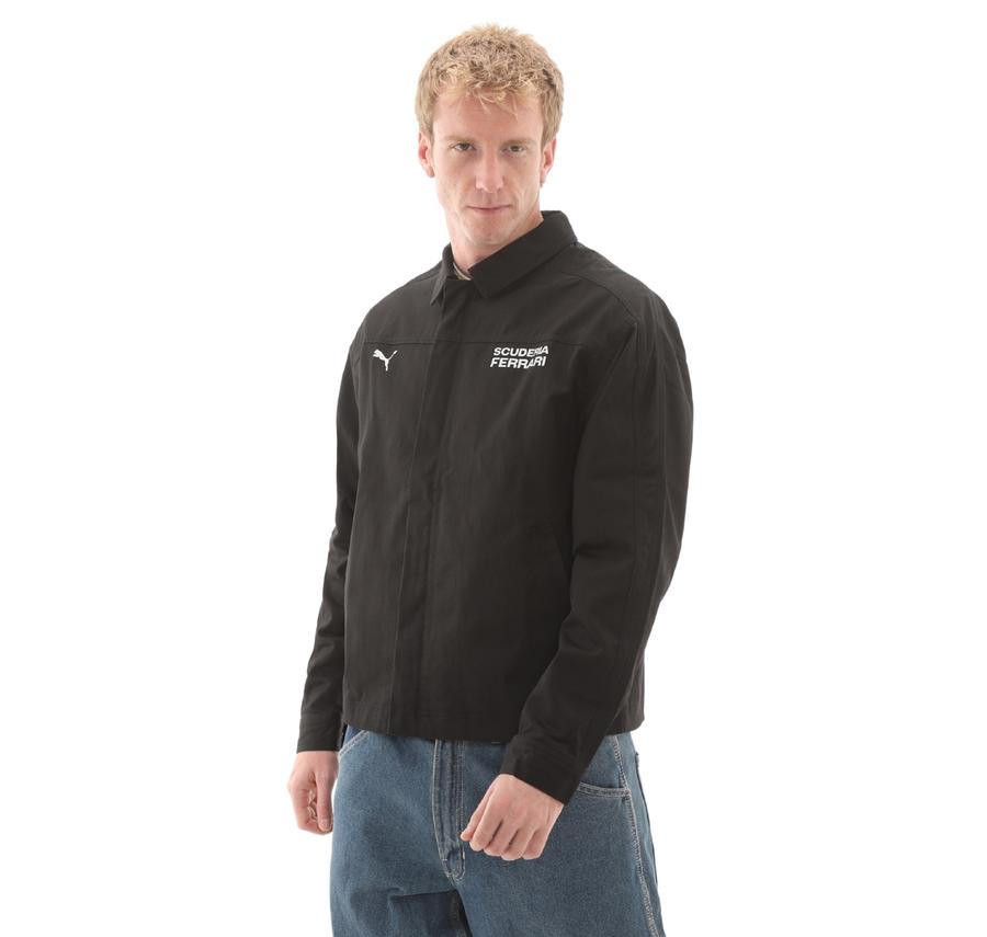 Puma Ferrari Lifestyle Jacket Erkek Ceket Siyah Puma Ferrari Lifestyle Jacket Erkek Ceket Siyah
