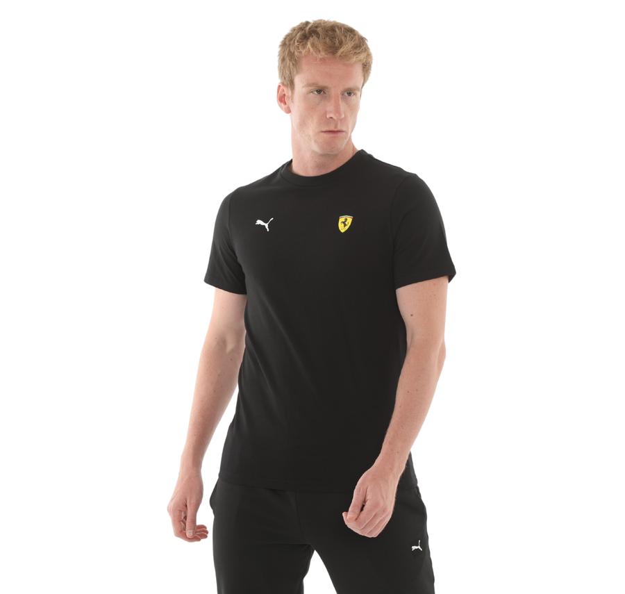 Puma Ferrari Sportswear Car G Tee Erkek T-Shirt Siyah Puma Ferrari Sportswear Car G Tee Erkek T-Shirt Siyah