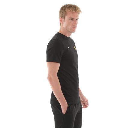 Puma Ferrari Sportswear Car G Tee Erkek T-Shirt Siyah