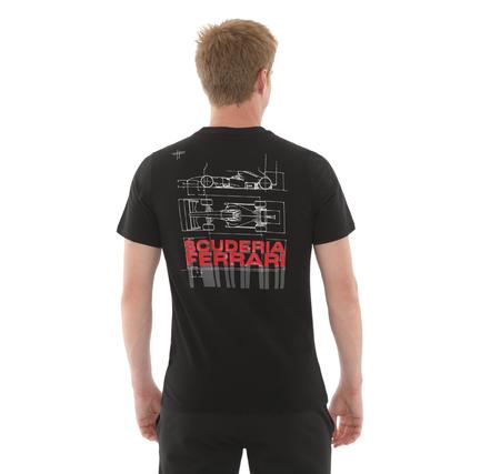Puma Ferrari Sportswear Car G Tee Erkek T-Shirt Siyah