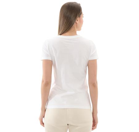 Puma Graphıcs Floral Cat Logo Tee Kadın T-Shirt Beyaz