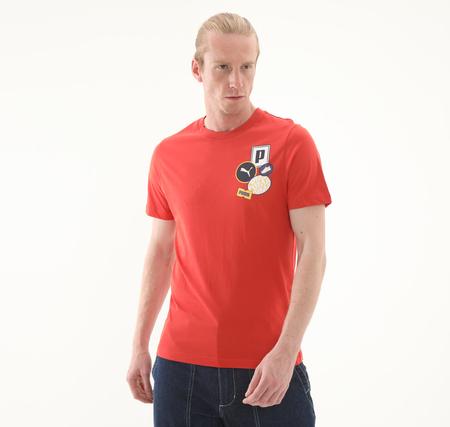 Puma Graphıcs Icon Tee Erkek T-Shirt Turuncu
