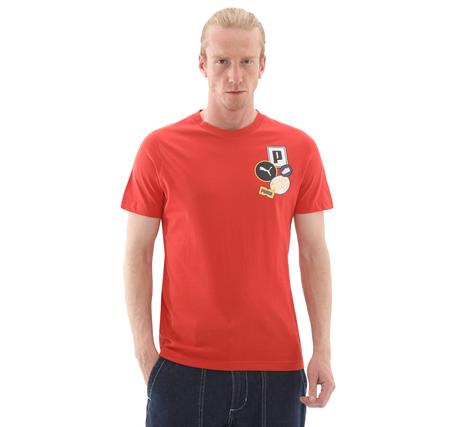 Puma Graphıcs Icon Tee Erkek T-Shirt Turuncu