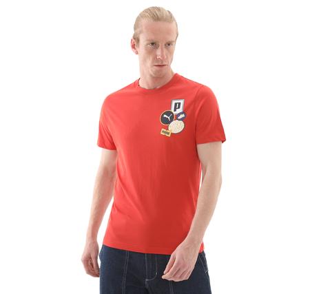 Puma Graphıcs Icon Tee Erkek T-Shirt Turuncu