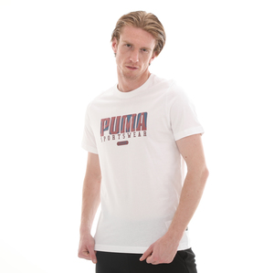 Puma Graphıcs Retro Tee Erkek T-Shirt Beyaz