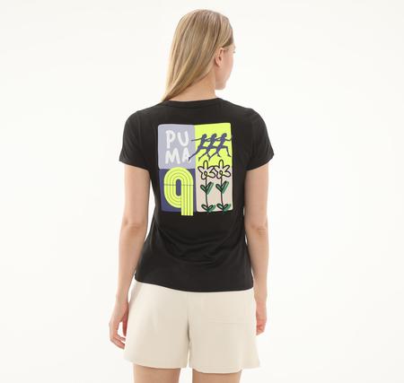 Puma Graphıcs Runnıng Illustratıo Kadın T-Shirt Siyah