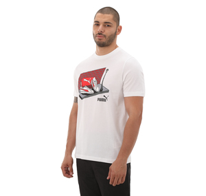 Puma Graphıcs Sneaker Box Tee Erkek T-Shirt Beyaz