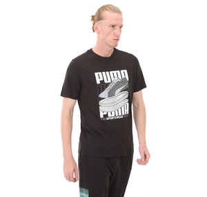 Puma Graphıcs Sneaker Tee Erkek T-Shirt Siyah