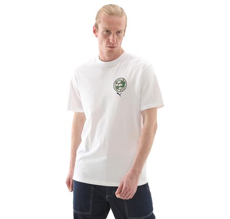 Puma Graphıcs Super Puma Tee Erkek T-Shirt Beyaz