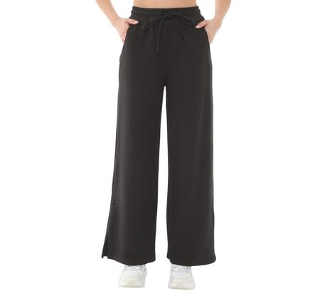 Puma Her High-Waist Straight Pant Kadın Eşofman Altı Siyah