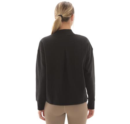 Puma Her Relaxed Crew Fl Kadın Sweatshirt Siyah