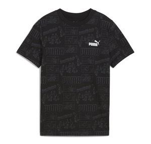 Puma Mıd90S Aop Tee Çocuk T-Shirt Siyah