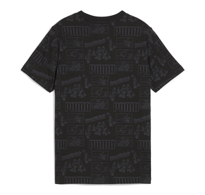 Puma Mıd90S Aop Tee Çocuk T-Shirt Siyah