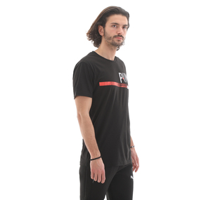 Puma Performance Graphic Branded Tee Erkek T-Shirt Siyah