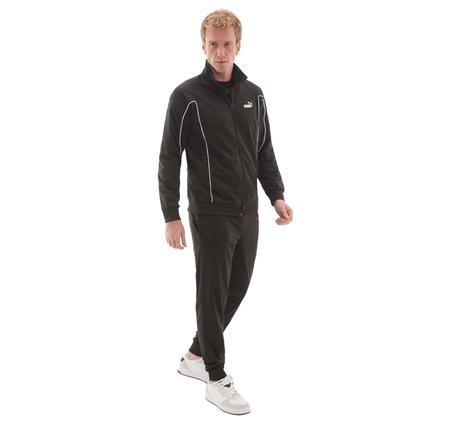 Puma Poly Piping Suit Erkek Eşofman Takımı Siyah