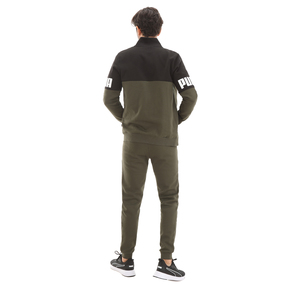 Puma  Power Colorblock Suit Fl Cl Forest Erkek Eşofman Takımı Yeşil