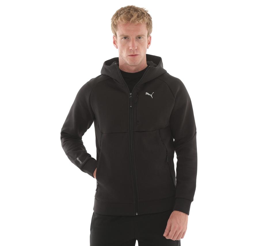 Puma Pumatech Full-Zip Hoodie Erkek Ceket Siyah Puma Pumatech Full-Zip Hoodie Erkek Ceket Siyah