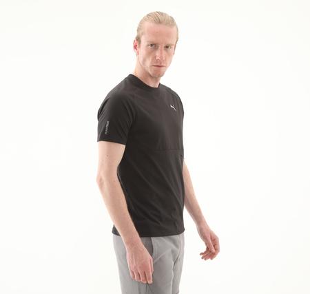 Puma Tech Pocket Tee Erkek T-Shirt Siyah