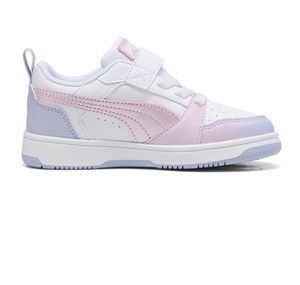 Puma Rebound V6 Lo Blurry Dreams Çocuk Spor Ayakkabı Beyaz
