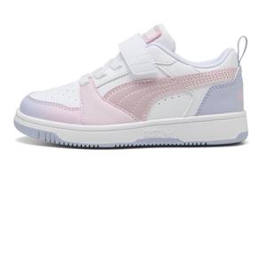 Puma Rebound V6 Lo Blurry Dreams Çocuk Spor Ayakkabı Beyaz