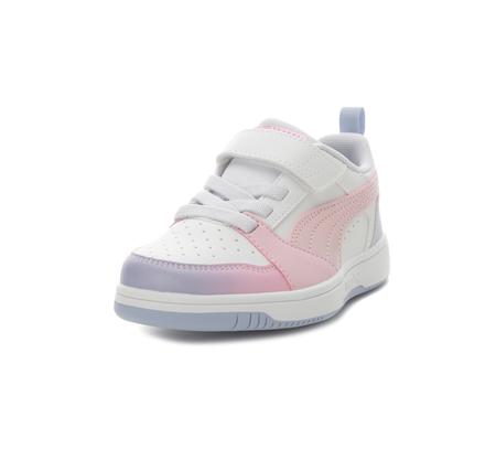 Puma Rebound V6 Lo Blurry Dreams Çocuk Spor Ayakkabı Beyaz