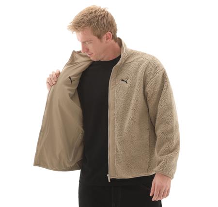 Puma Reversible Sherpa Jacket Erkek Ceket Kahve