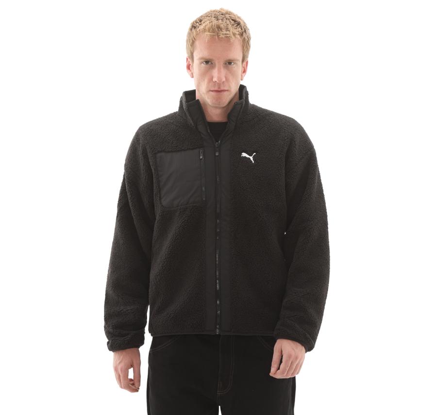 Puma Reversible Sherpa Jacket Erkek Ceket Siyah Puma Reversible Sherpa Jacket Erkek Ceket Siyah