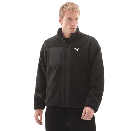 Puma Reversible Sherpa Jacket Erkek Ceket Siyah