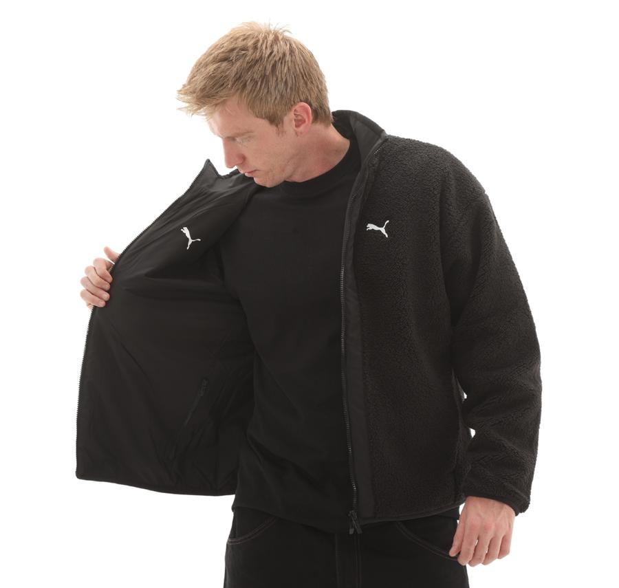 Puma Reversible Sherpa Jacket Erkek Ceket Siyah Puma Reversible Sherpa Jacket Erkek Ceket Siyah