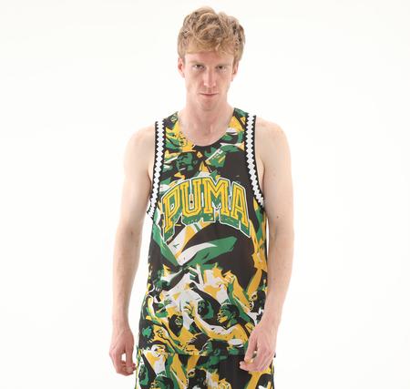 Puma Rival Rage Aop Mesh Tank Erkek T-Shirt Yeşil