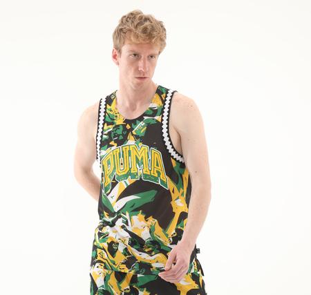 Puma Rival Rage Aop Mesh Tank Erkek T-Shirt Yeşil