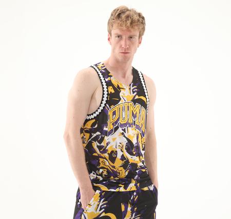 Puma Rival Rage Aop Mesh Tank Erkek T-Shirt Siyah
