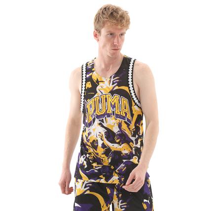 Puma Rival Rage Aop Mesh Tank Erkek T-Shirt Siyah