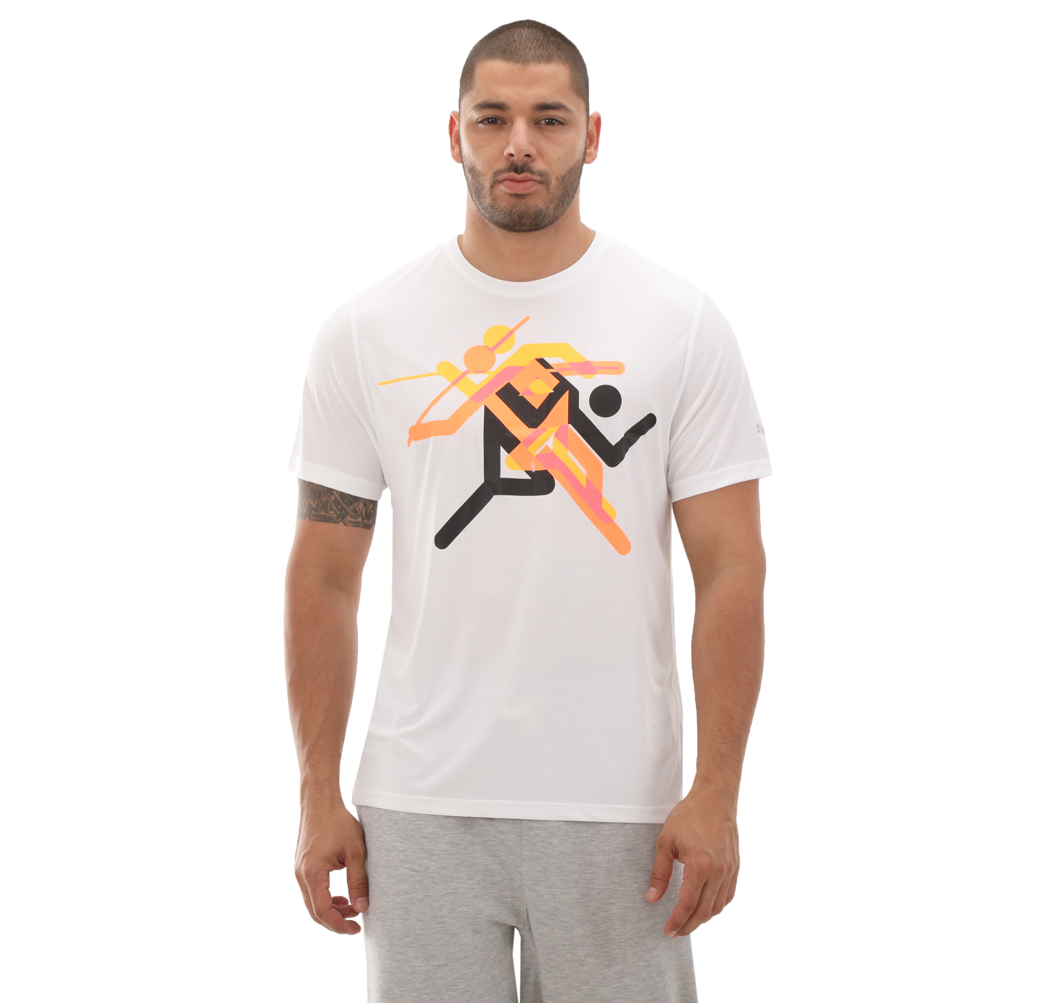 Мужская футболка Puma Run Faster Icons Graphic Tee для бега