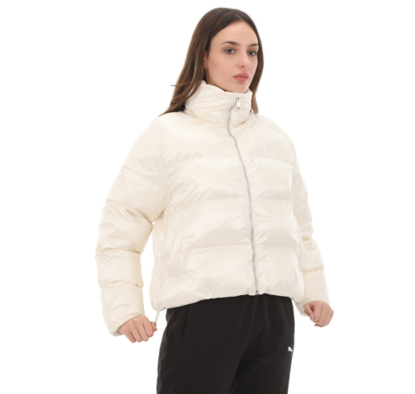 Puma Shiny Puffer Jacket Kadın Mont Beyaz Puma Shiny Puffer Jacket Kadın Mont Beyaz