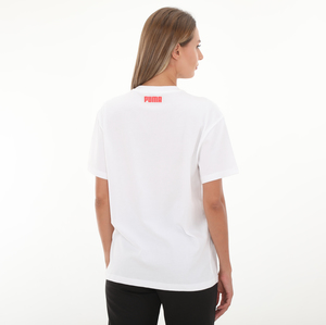 Puma Swish Tee Kadın T-Shirt Beyaz