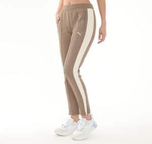 Puma T7 Always On Slim Trackpants Kadın Eşofman Altı Sütlü Kahve