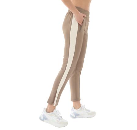 Puma T7 Always On Slim Trackpants Kadın Eşofman Altı Sütlü Kahve