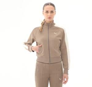Puma T7 Always On Track Jacket Kadın Ceket Sütlü Kahve