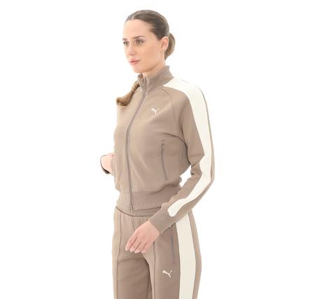 Puma T7 Always On Track Jacket Kadın Ceket Sütlü Kahve