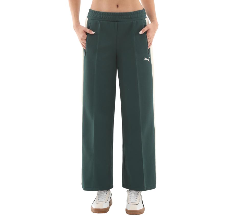 Puma T7 Low Rise Track Pants Kadın Eşofman Altı Yeşil Puma T7 Low Rise Track Pants Kadın Eşofman Altı Yeşil