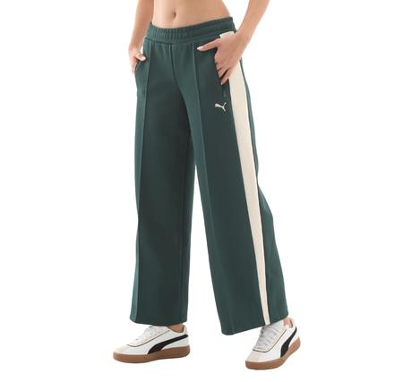 Puma T7 Low Rise Track Pants Kadın Eşofman Altı Yeşil