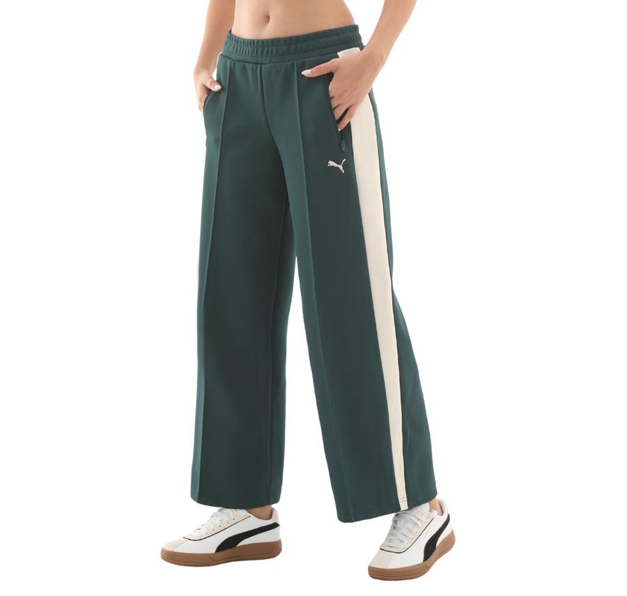 Puma T7 Low Rise Track Pants Kadın Eşofman Altı Yeşil Puma T7 Low Rise Track Pants Kadın Eşofman Altı Yeşil