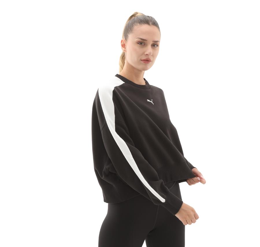 Puma T7 Over-Oversized Crew Kadın Ceket Siyah Puma T7 Over-Oversized Crew Kadın Ceket Siyah