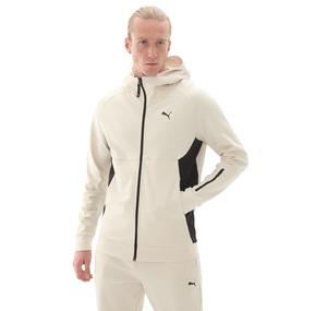 Puma Tech Full-Zip Hoodie Erkek Ceket Krem
