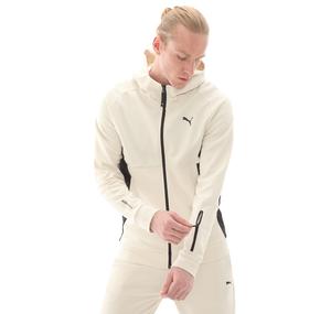 Puma Tech Full-Zip Hoodie Erkek Ceket Krem